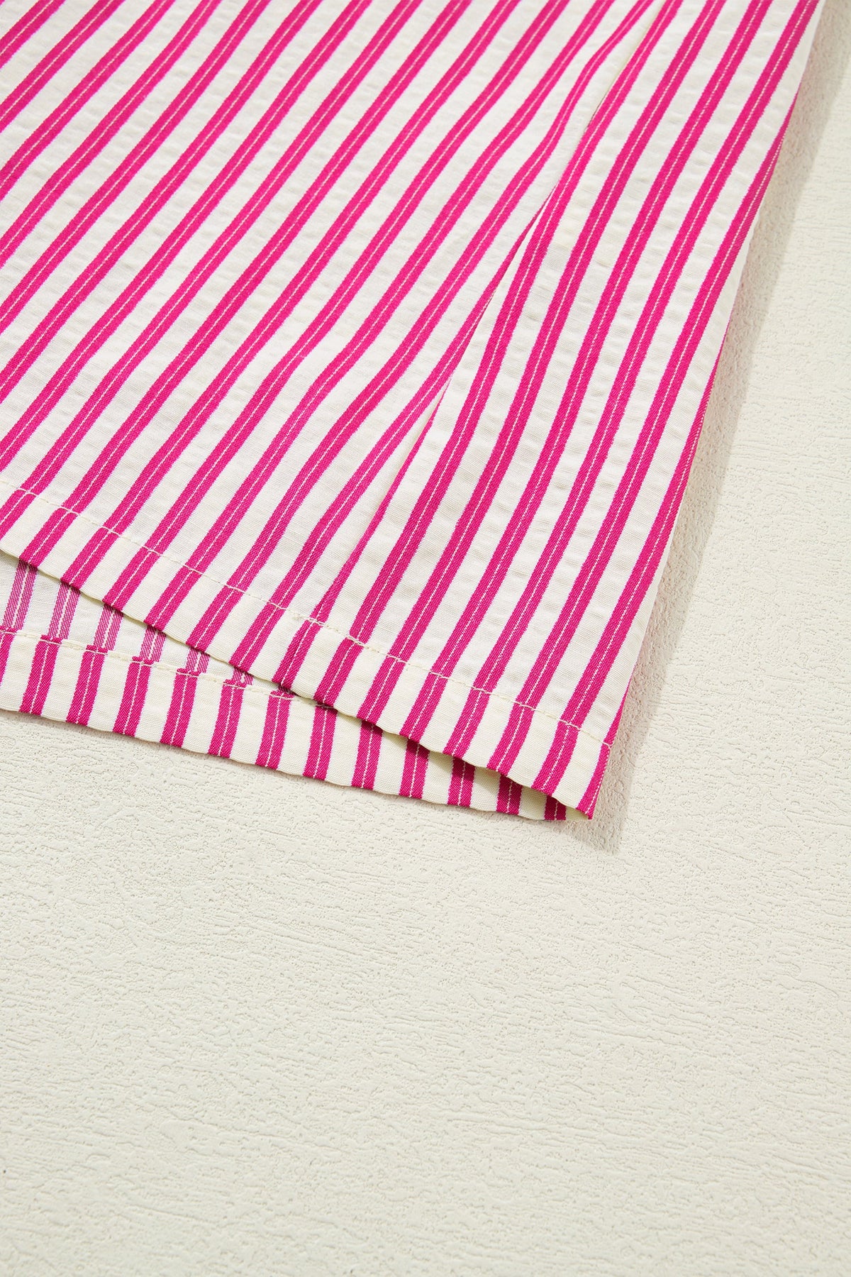 Pink Prairie Stripe Ruffle Blouse