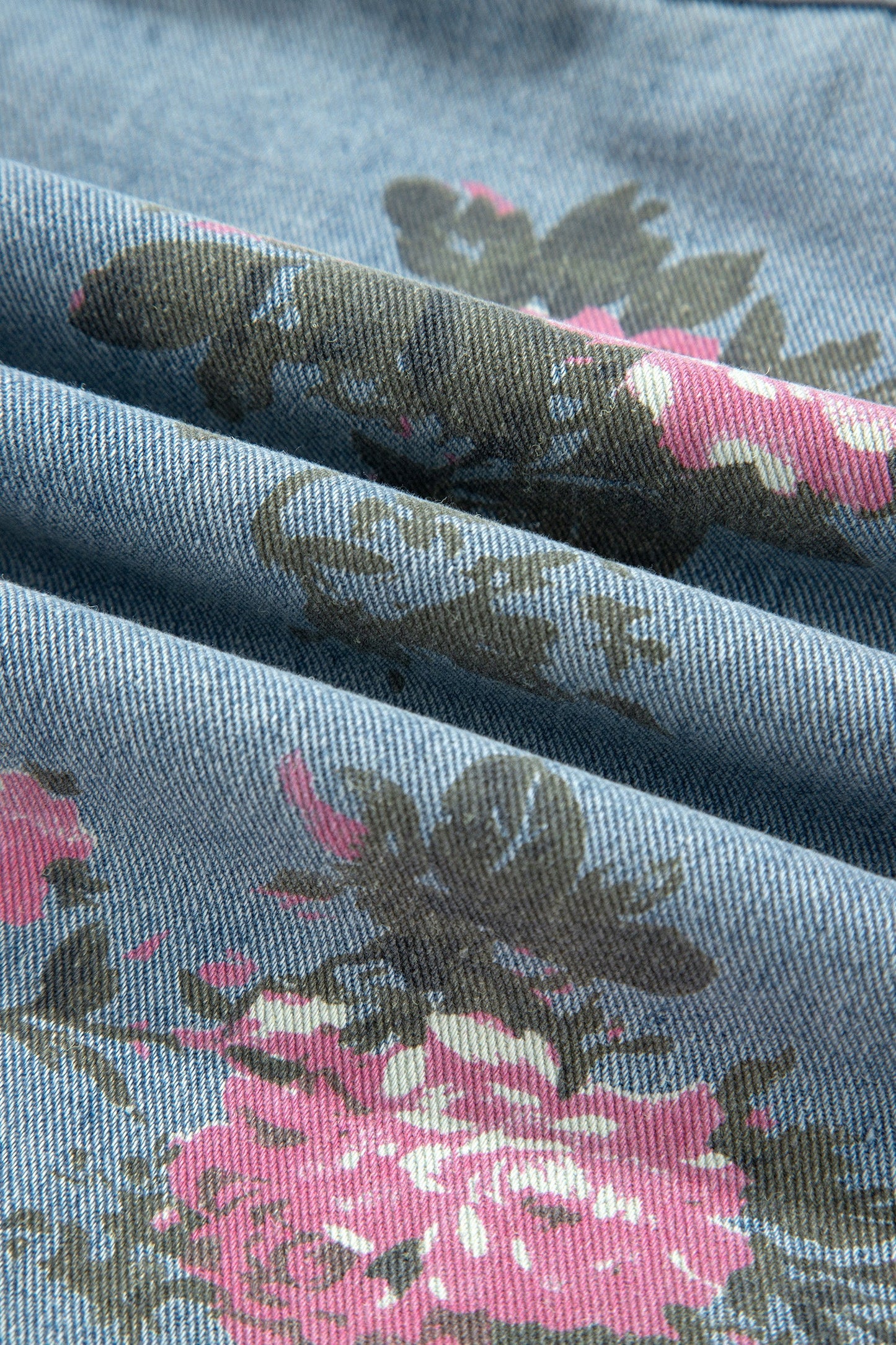 Wildflower Ruffle Denim Jacket