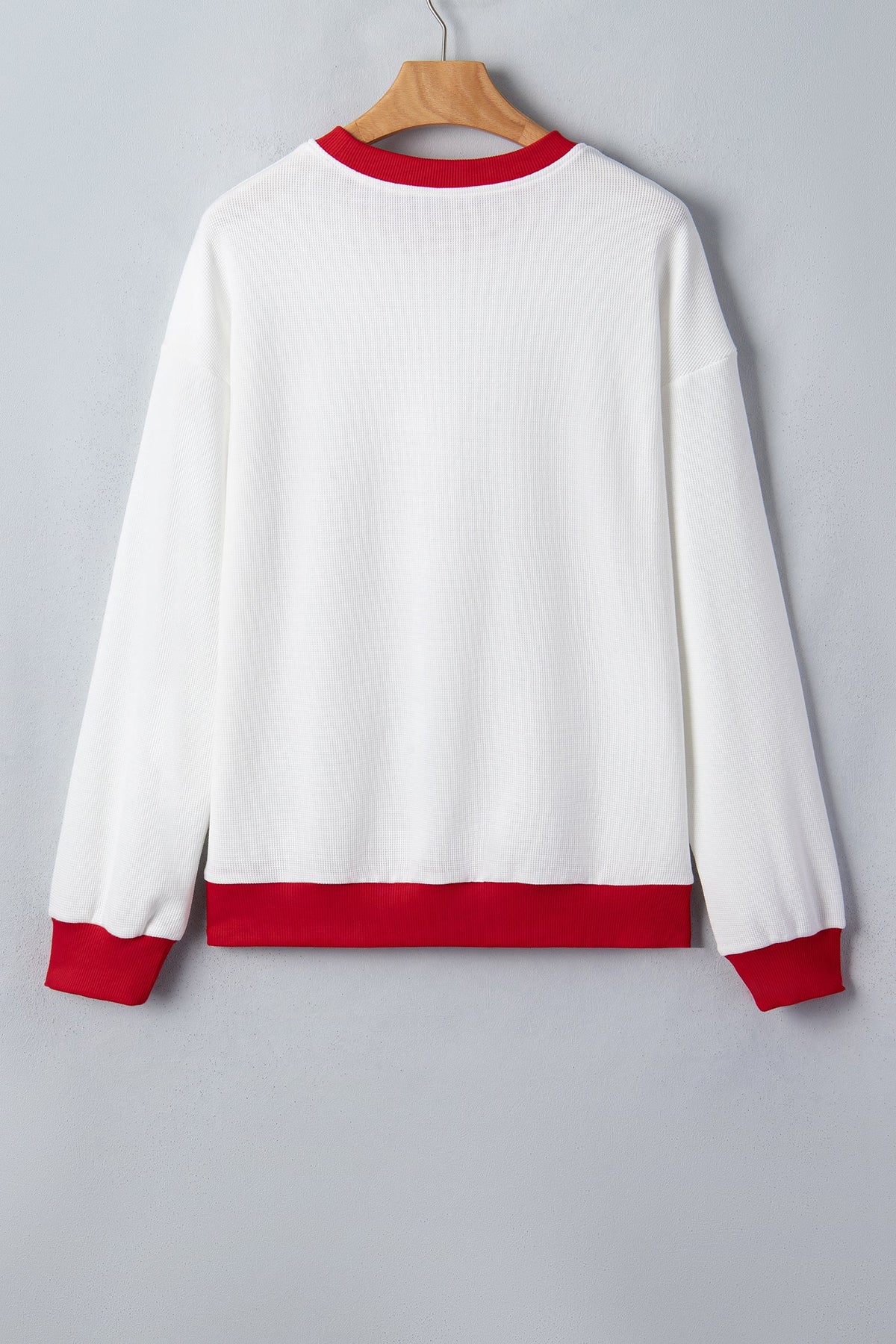 The Merry & Bright Waffle Knit Sweatshirt