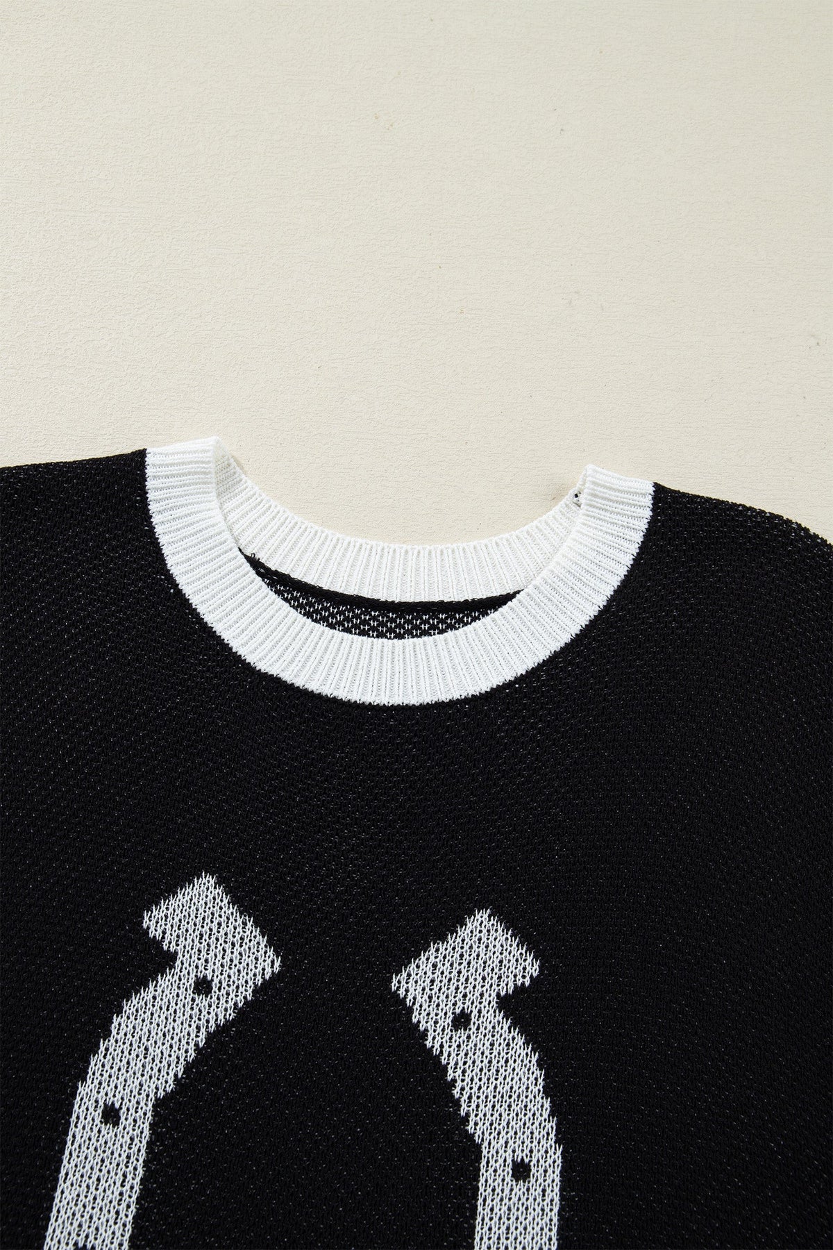 Lucky Horseshoe Knit Top