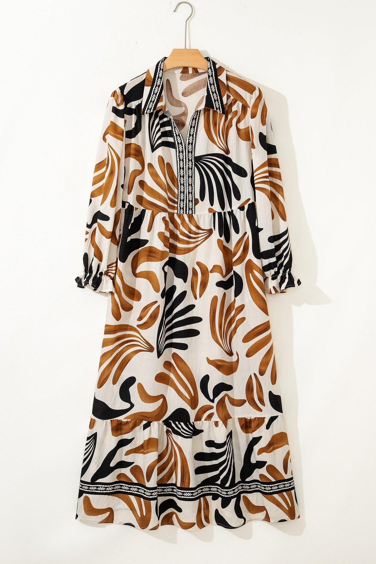 Canyon Bloom Abstract Maxi Dress