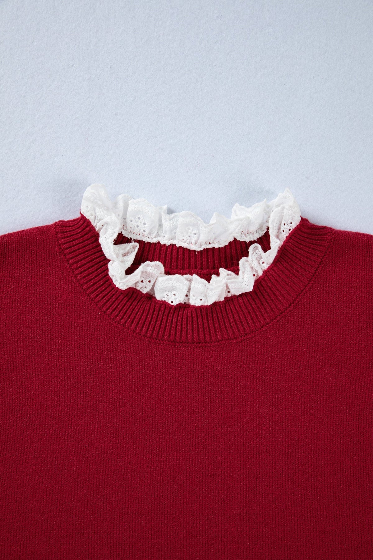 Southern Grace Lace-Trim Sweater