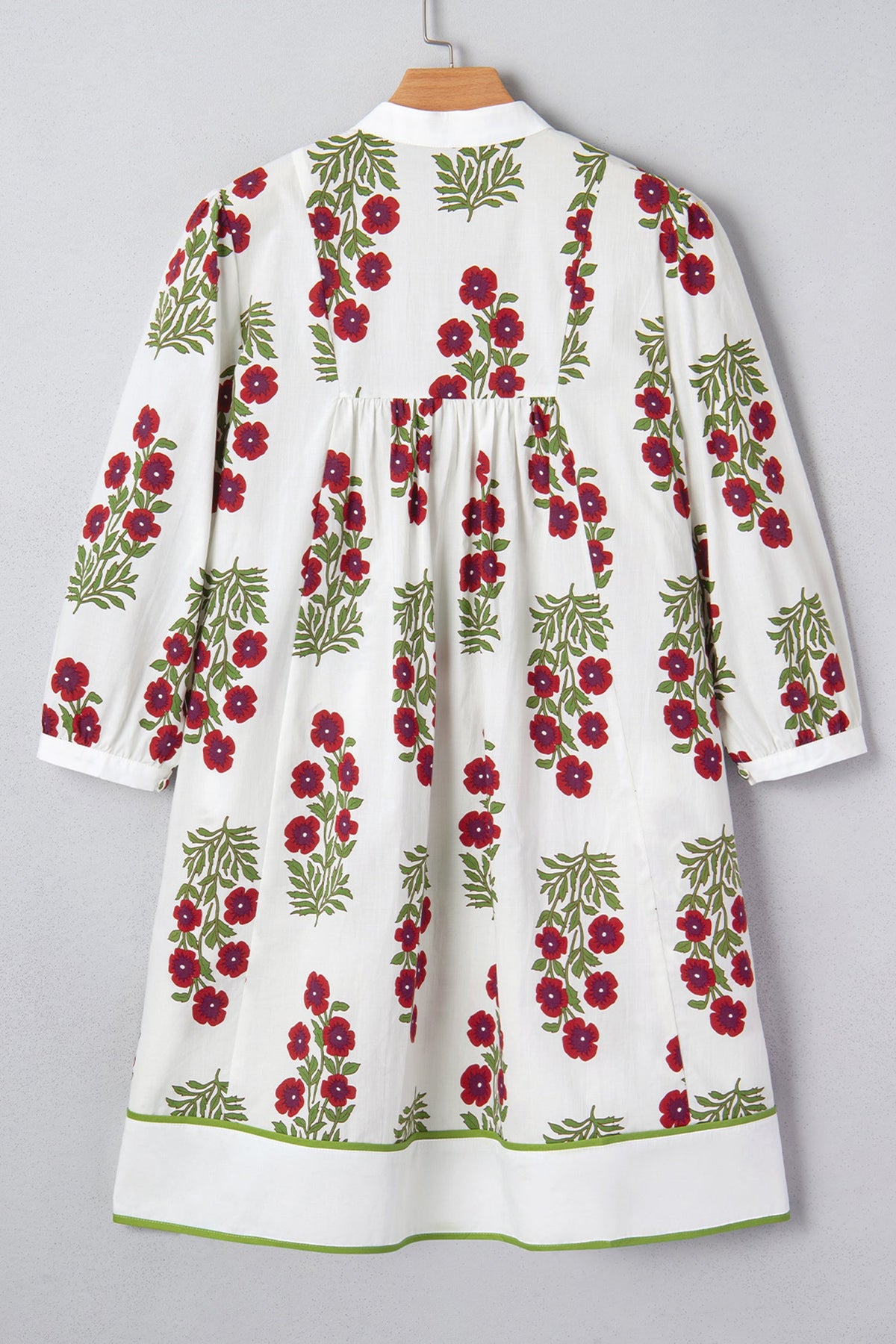 The Prairie Rose Notched Floral Dress