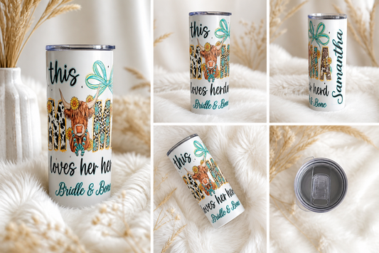Custom Highland Cow “Mama” Tumbler