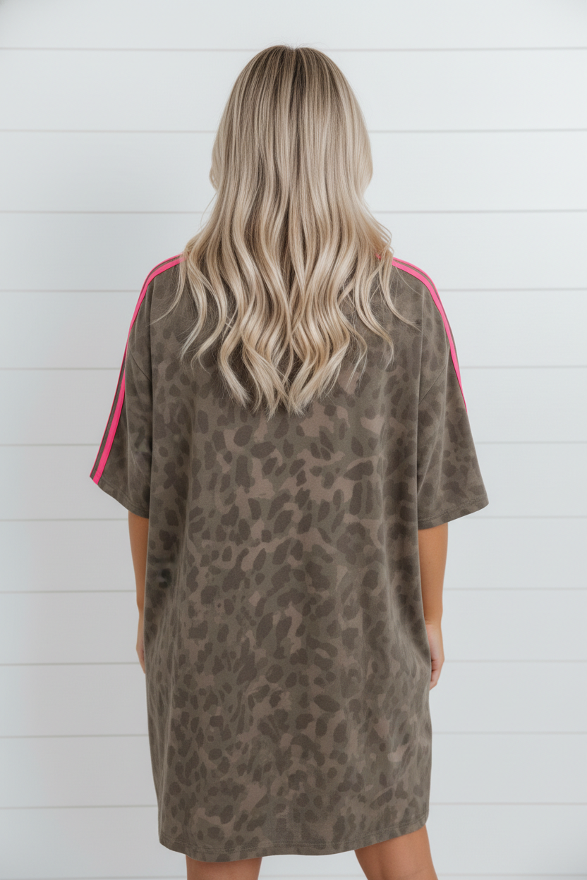 Wild Side Leopard T-Shirt Dress