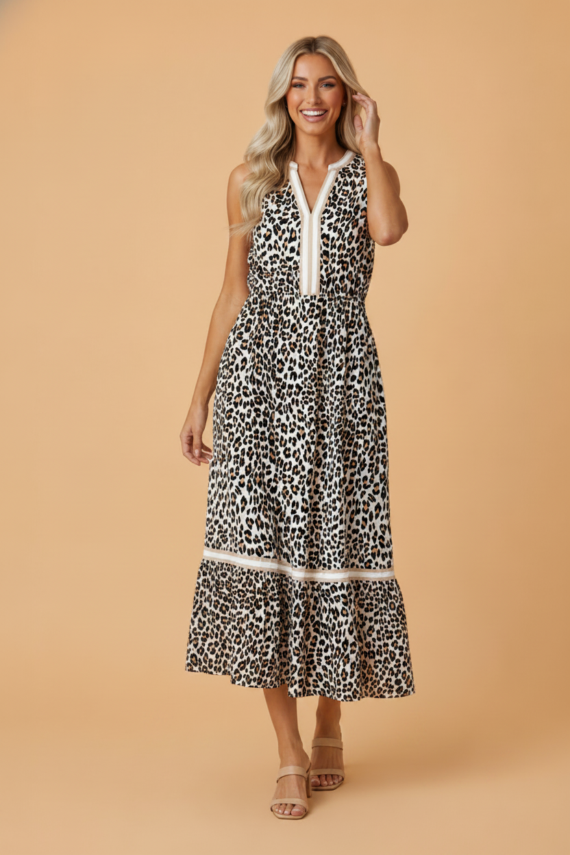 Wild Savannah Midi Dress