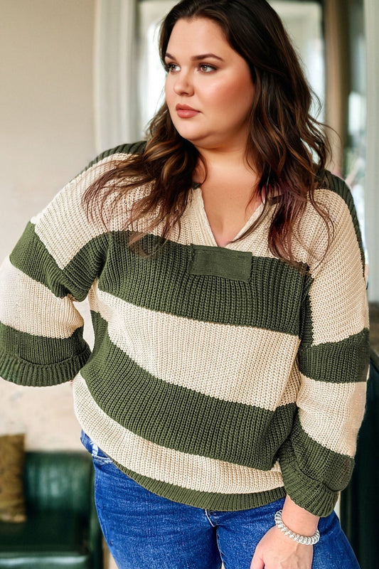 Sagebrush Stripe Knit Sweater