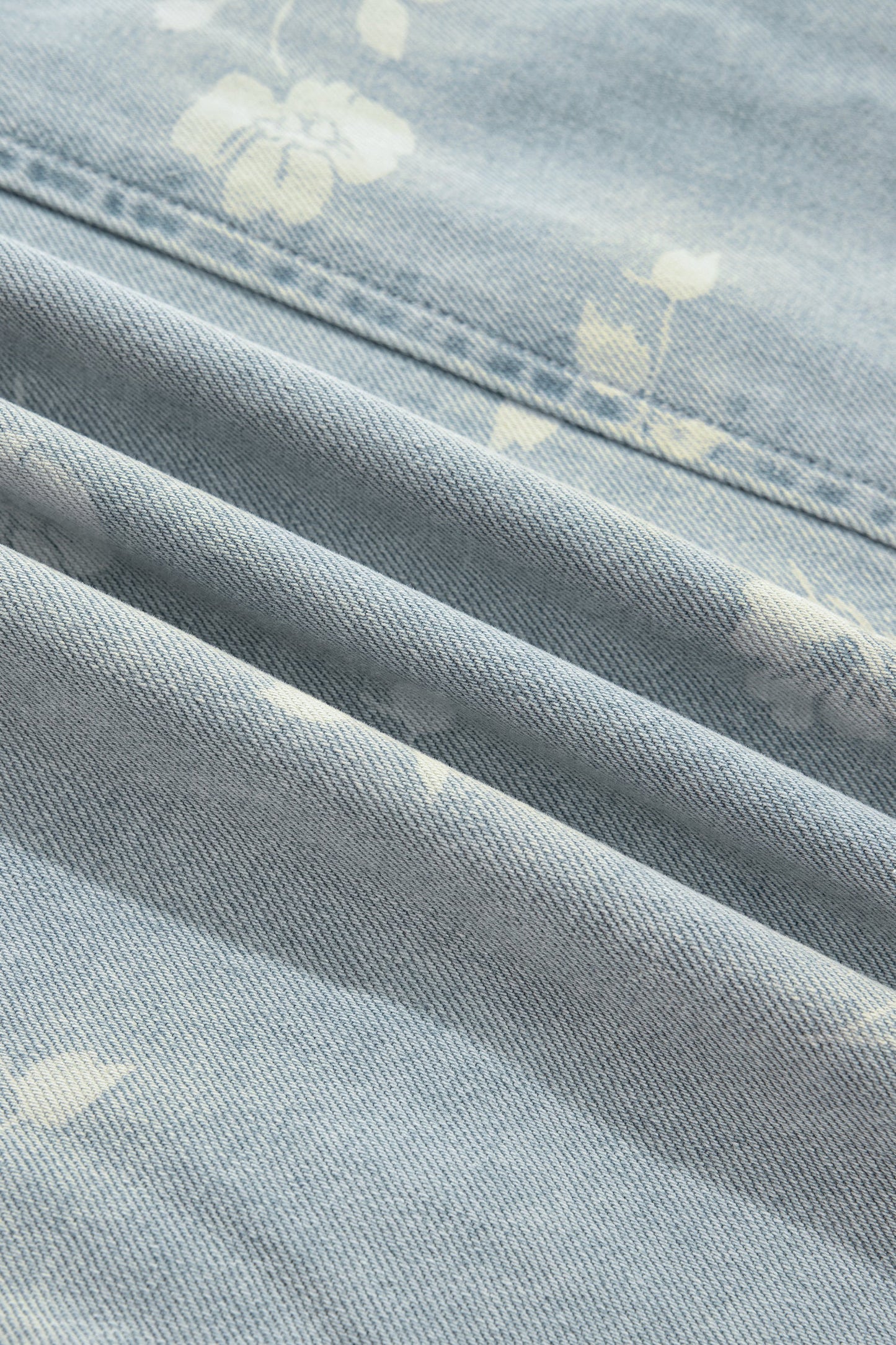 Bluebell Denim Floral Overall Dress
