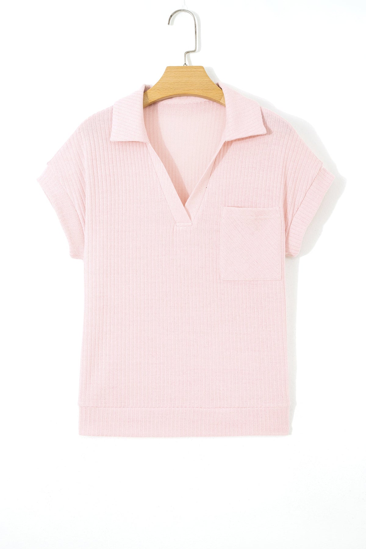 Easy Days Ribbed Collared Tee