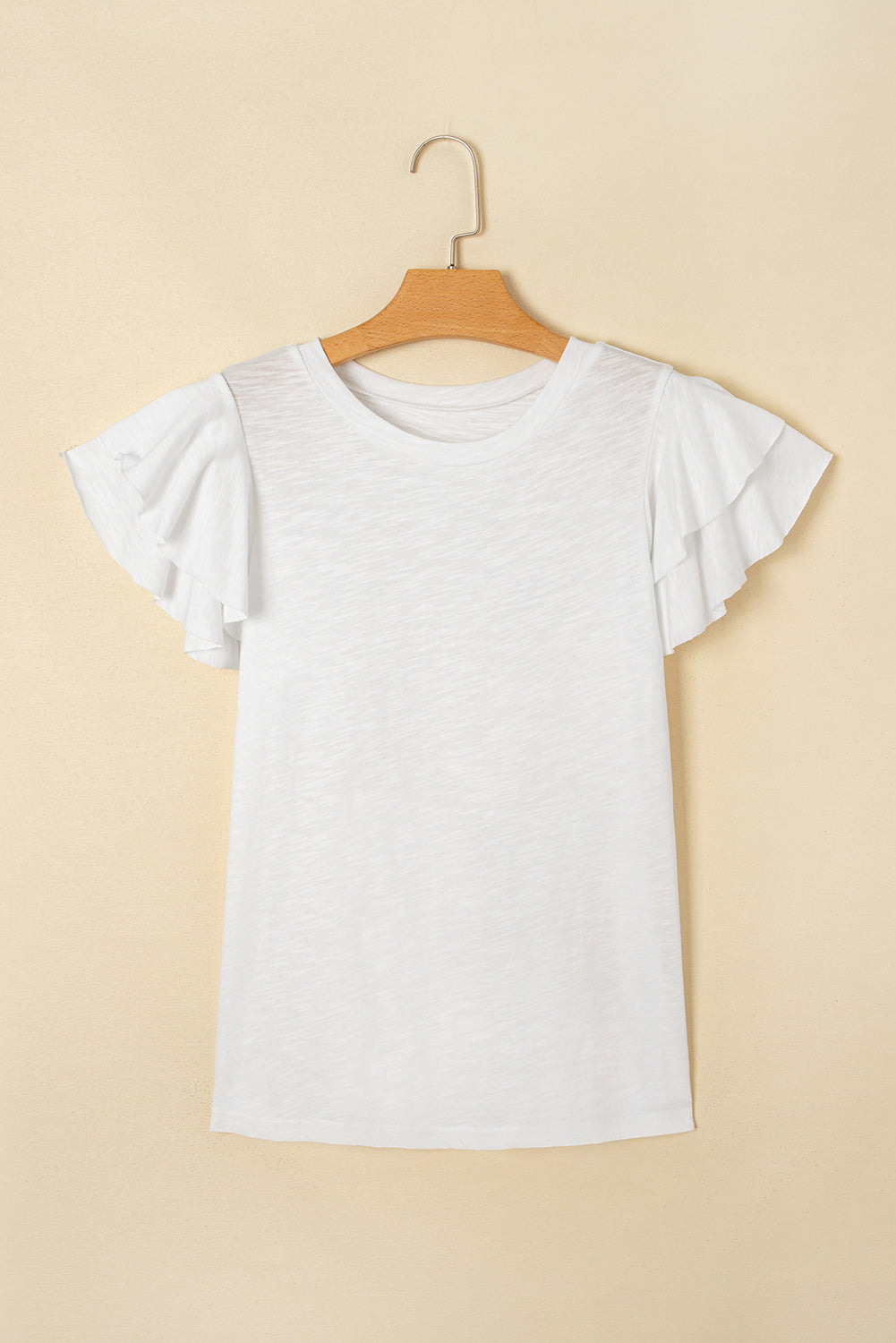 Everyday Ruffle Sleeve Knit Top
