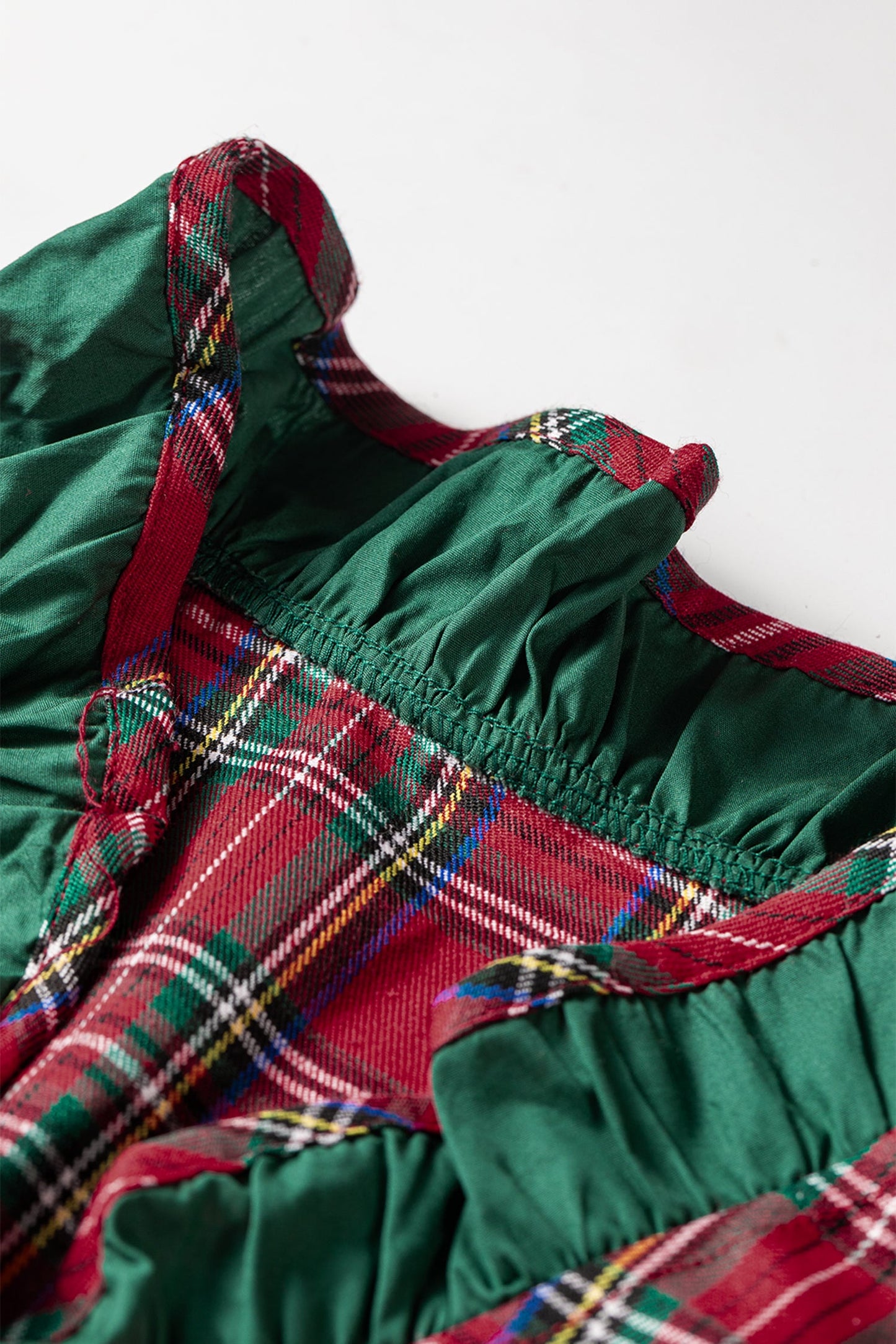 Cedar & Cranberry Plaid Ruffle Mini Dress
