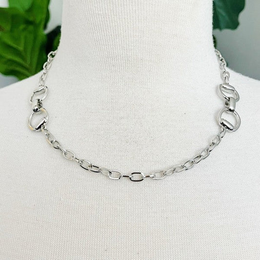 Equestrian Link Chain Necklace