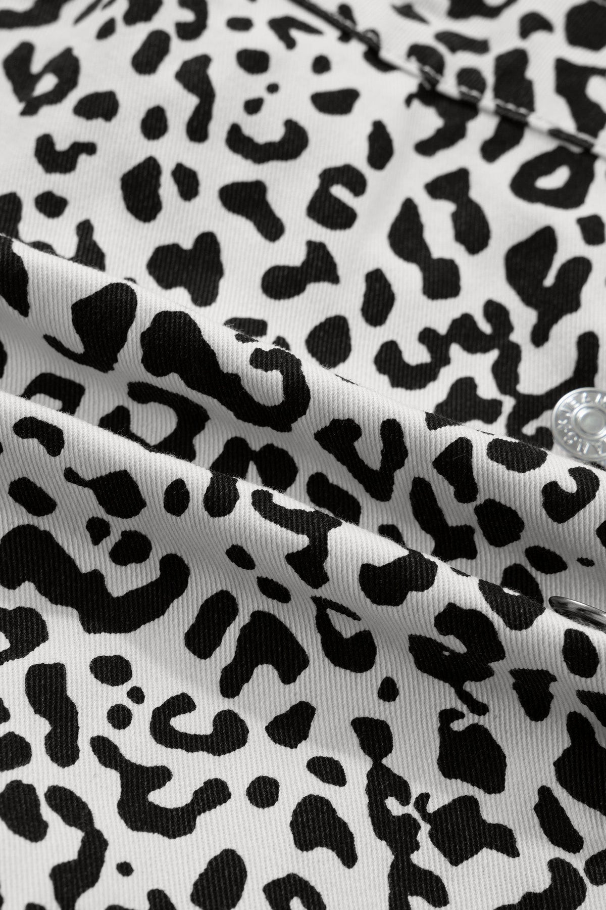 Wild Side Leopard Denim Skort