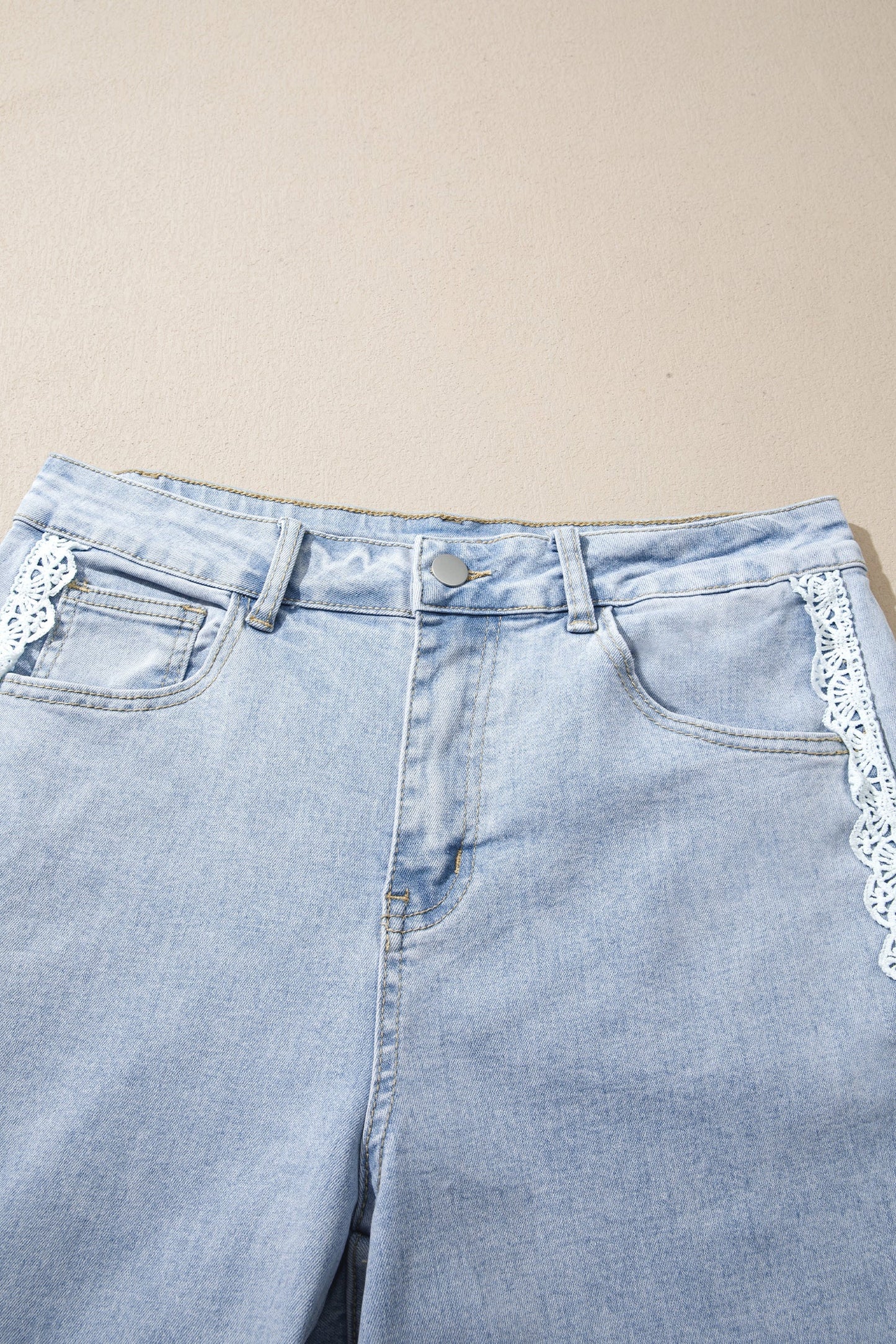 Prairie Lace Straight Leg Jeans