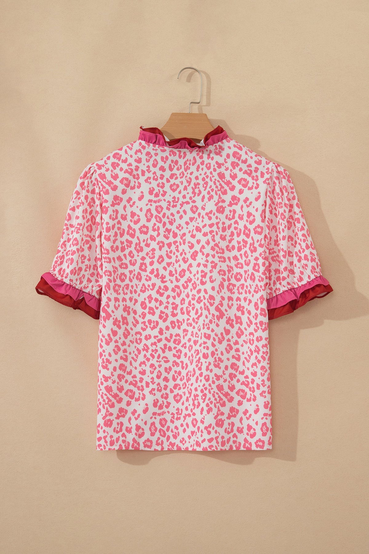 Wild Heart Ruffle Leopard Blouse
