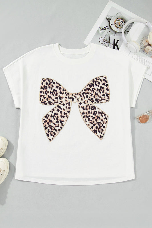 Wild at Heart Leopard Bow Tee