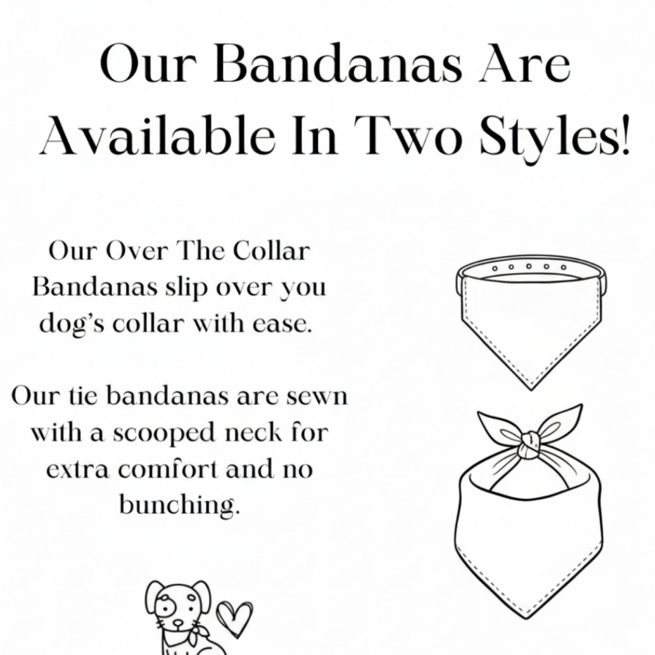 The Sunny Fields Personalized Sunflower Dog Bandana