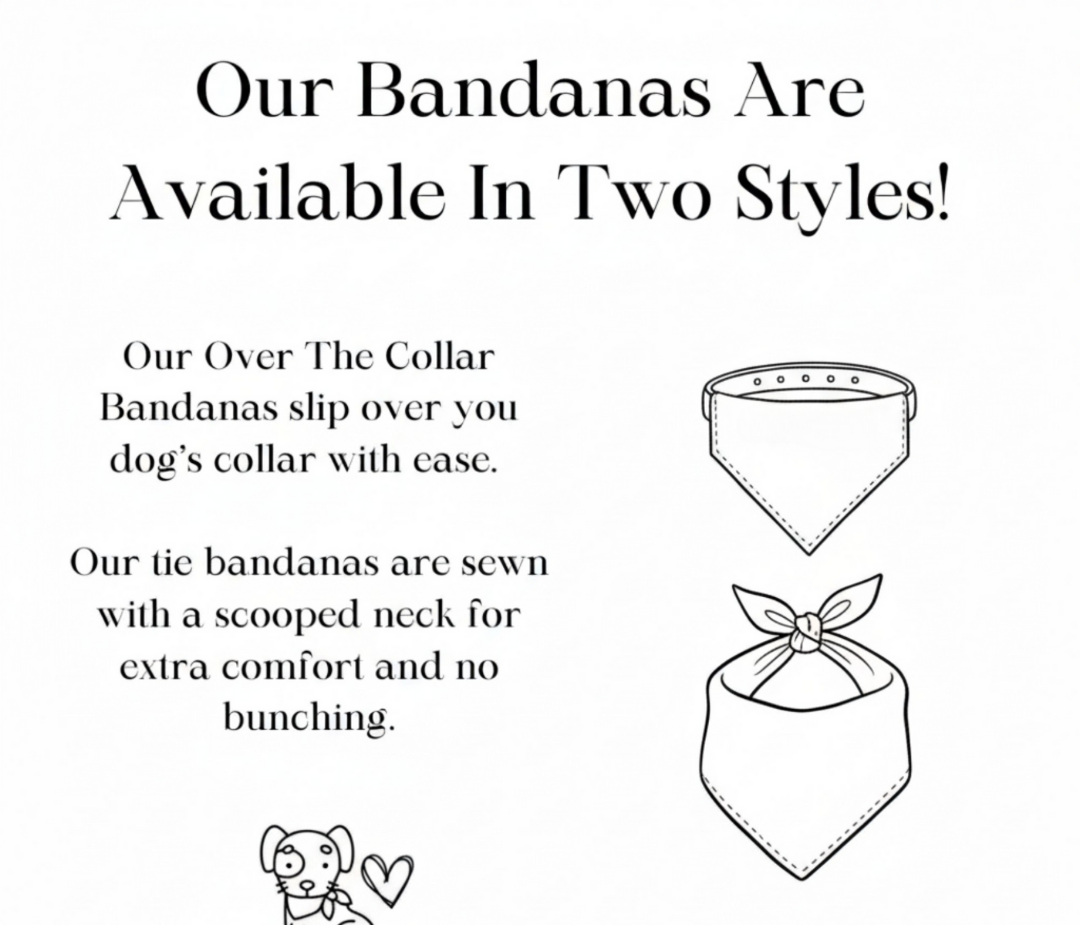The Happy Camper Personalized Dog Bandana