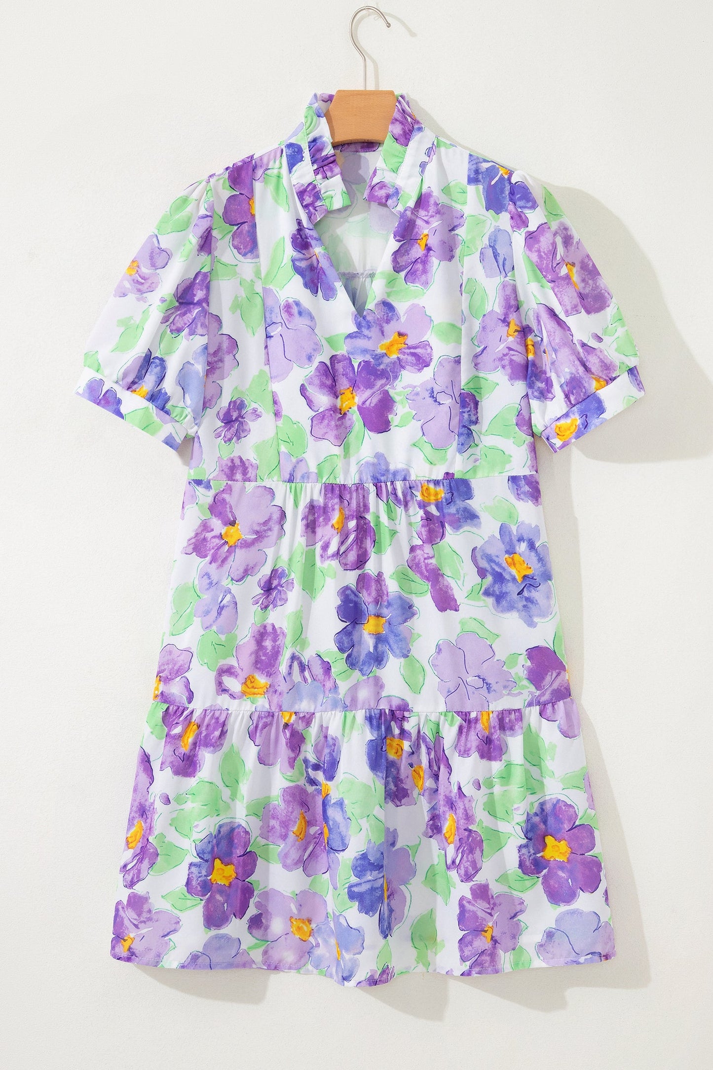 Lavender Fields Ruffle Mini Dress