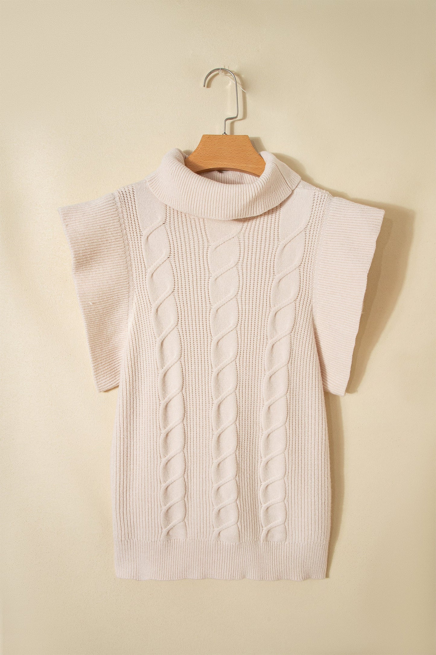 Willow Cable Knit Ruffle Sweater