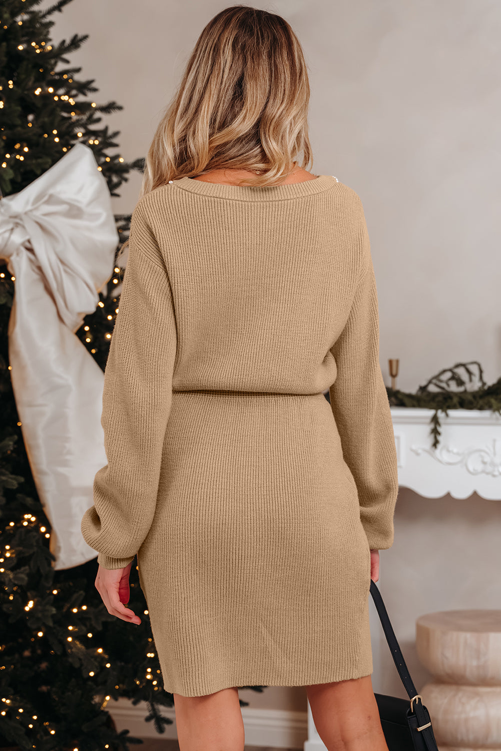 Pearl & Prairie Ribbed Sweater Dress