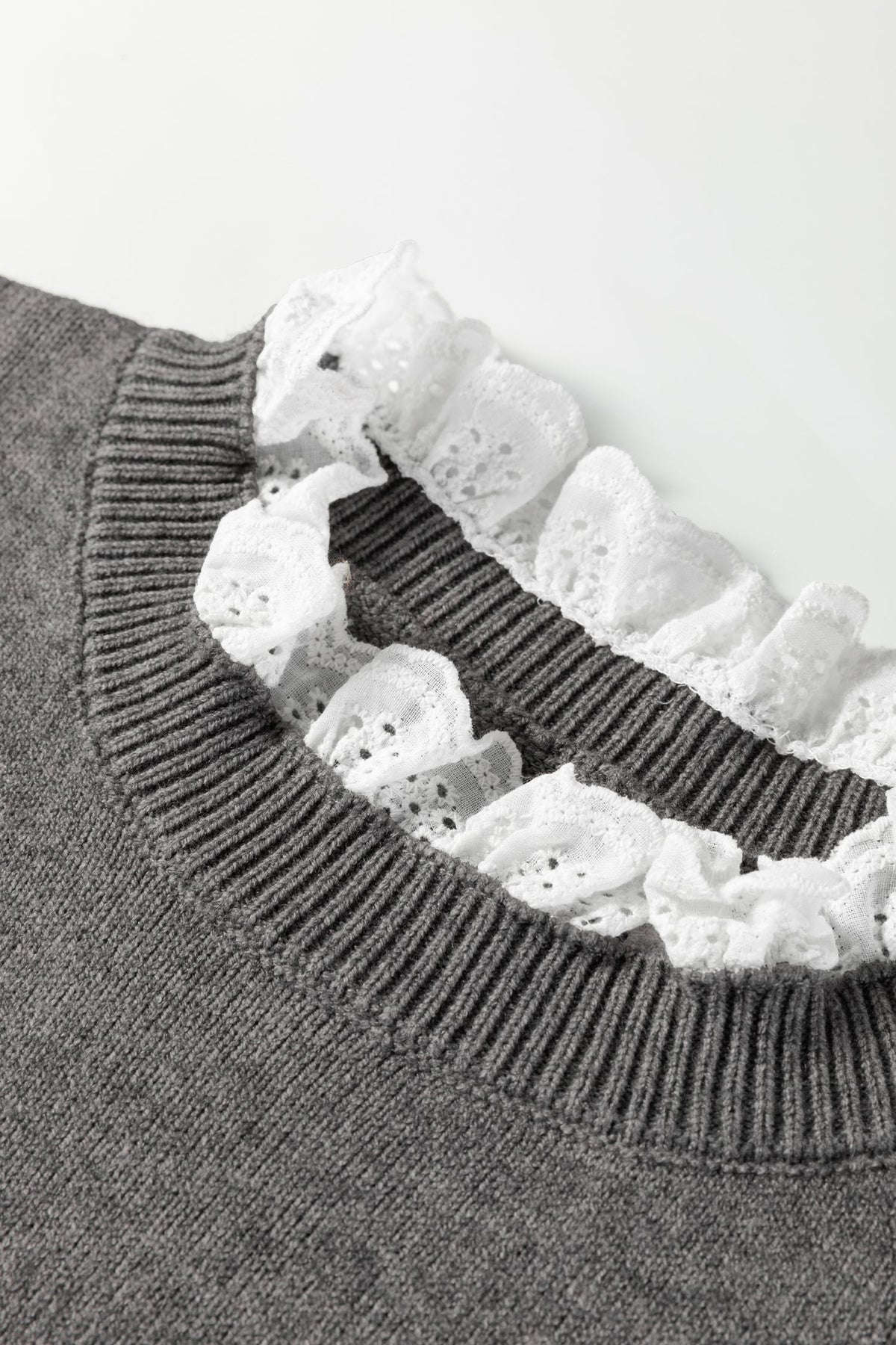 Southern Grace Lace-Trim Sweater