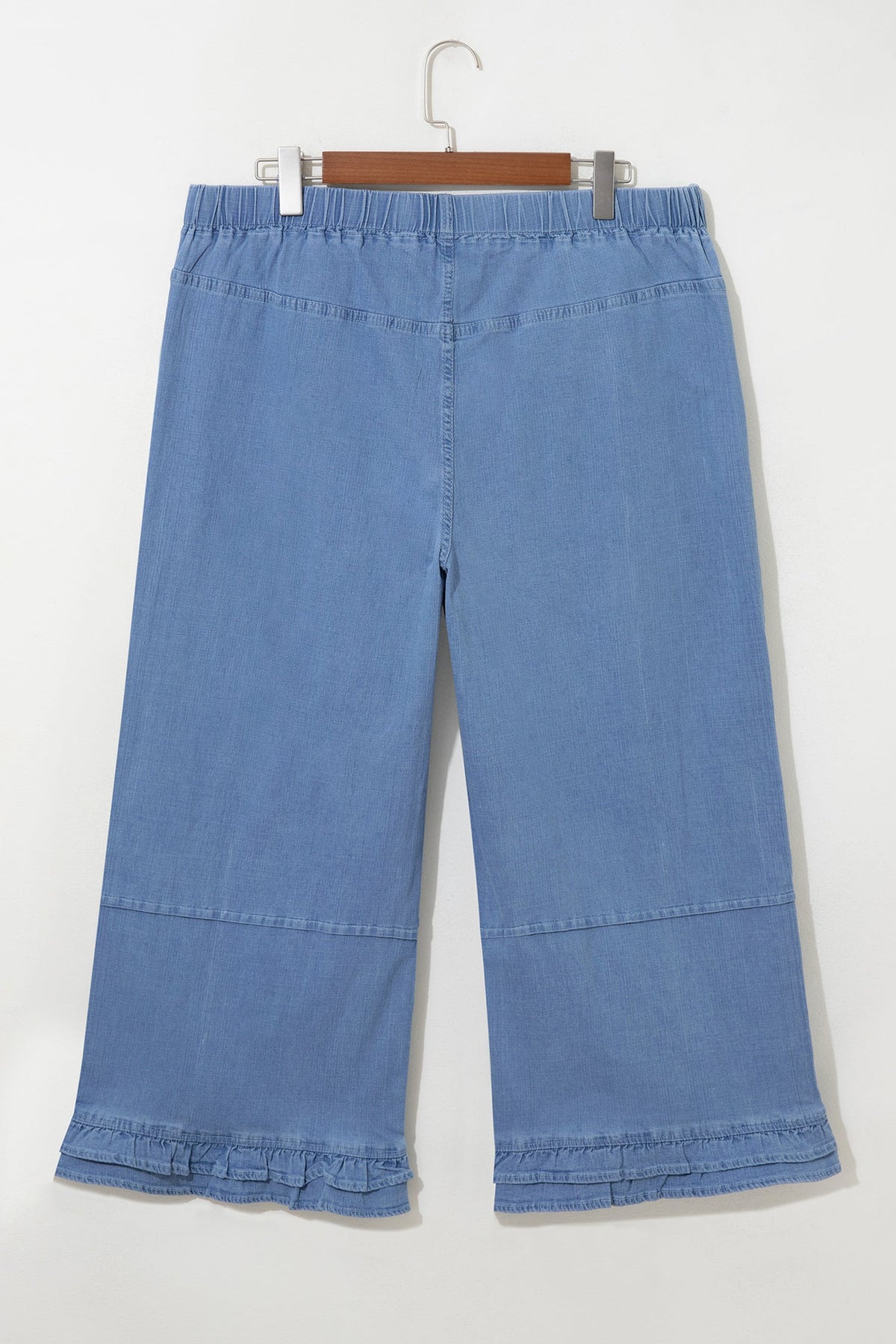 The Sweetwater Ruffle Hem Wide Leg Jeans