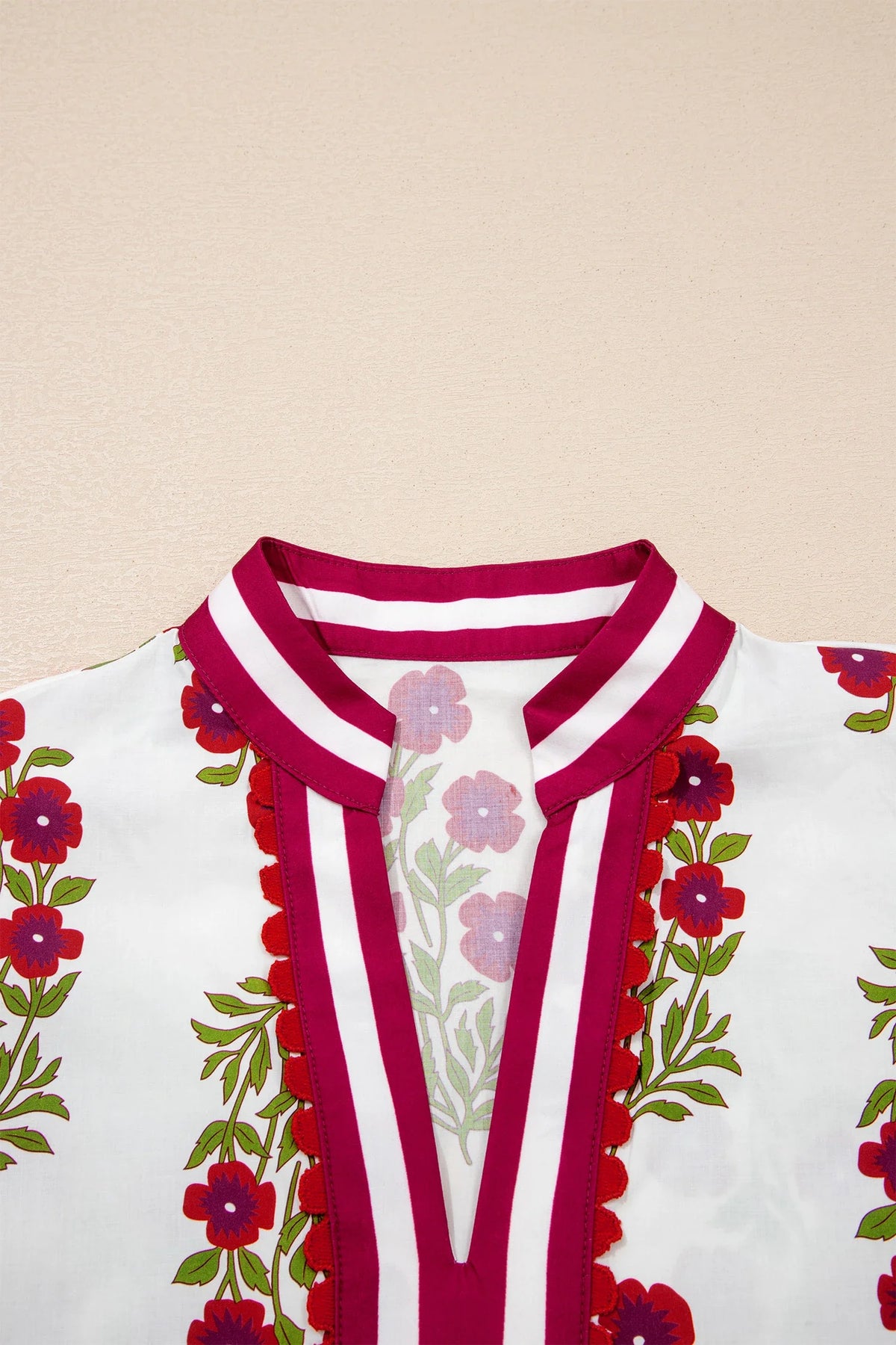 Prairie Rose Contrast Blouse