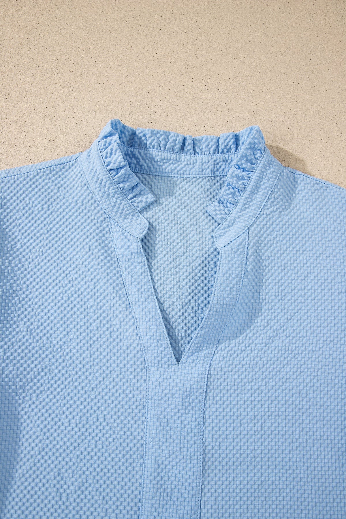 Bluebonnet Embroidered Puff Sleeve Blouse