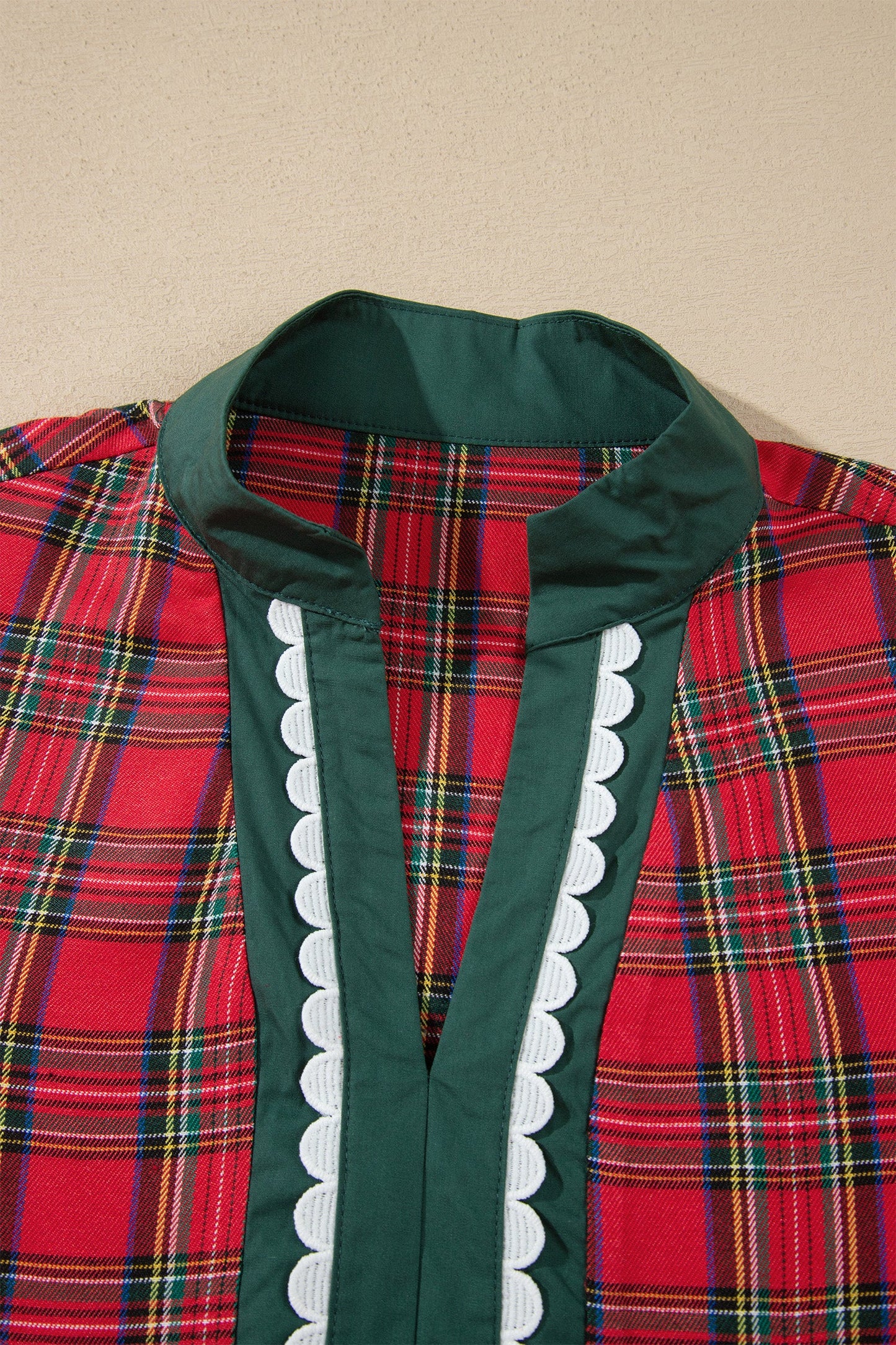 Yuletide Ranch Plaid Mini Dress