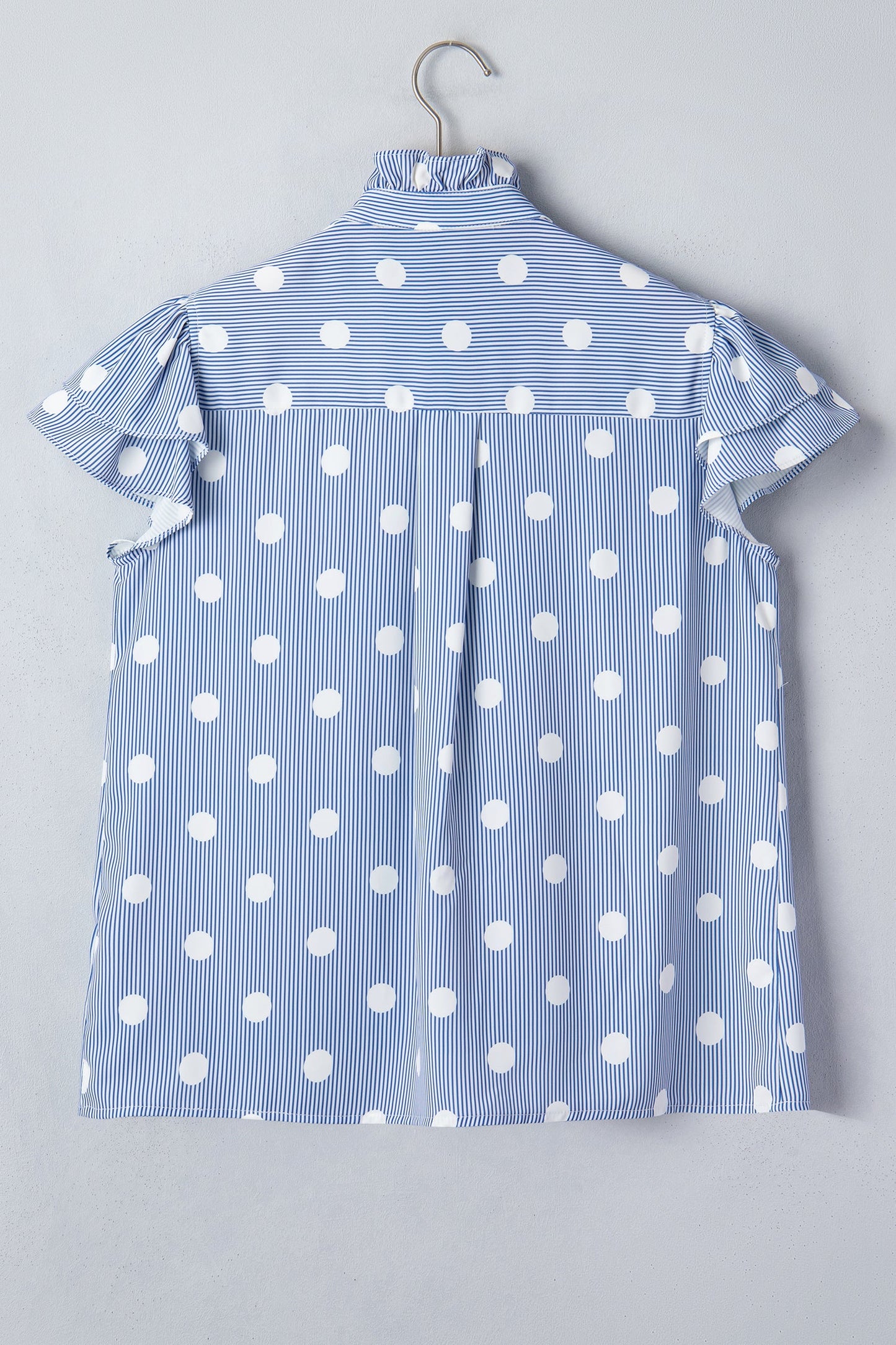Bluebell Ruffle Polka Dot Stripe Blouse