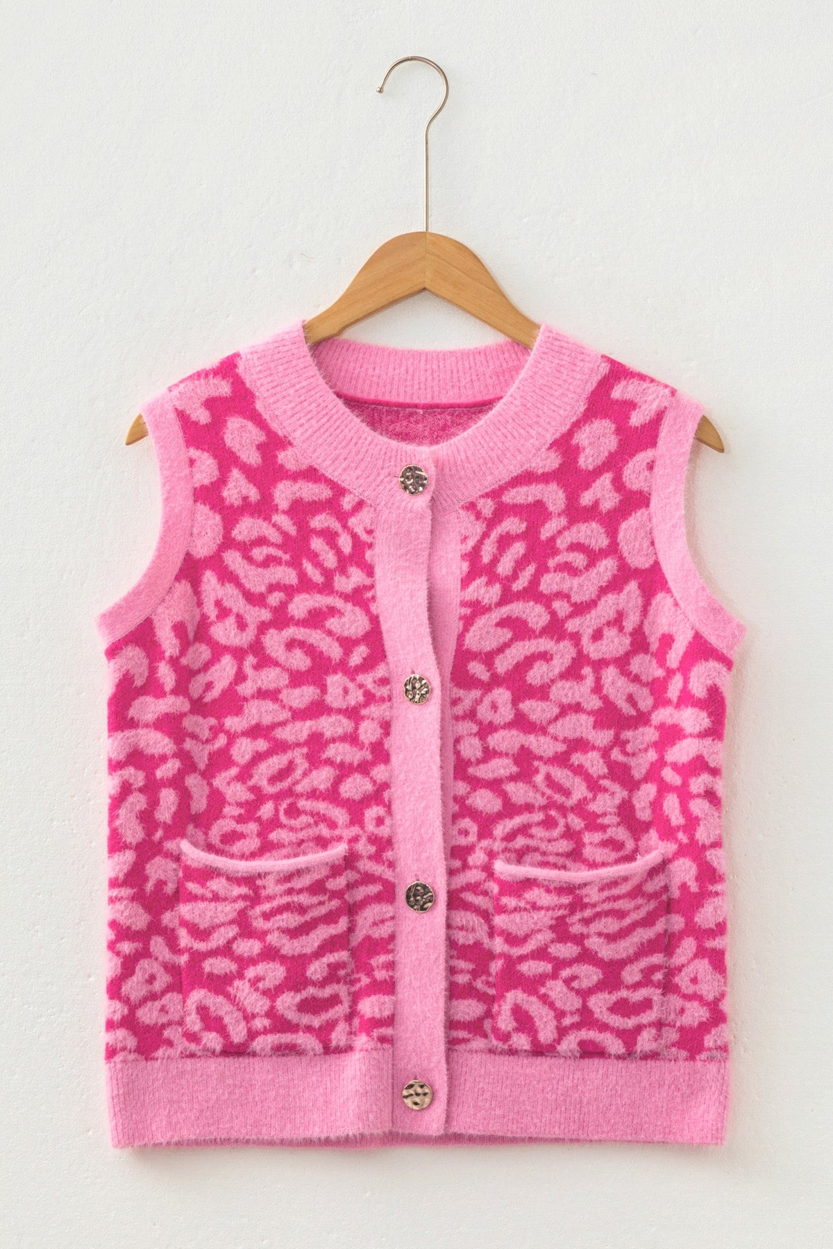 Wild Side Leopard Knit Vest