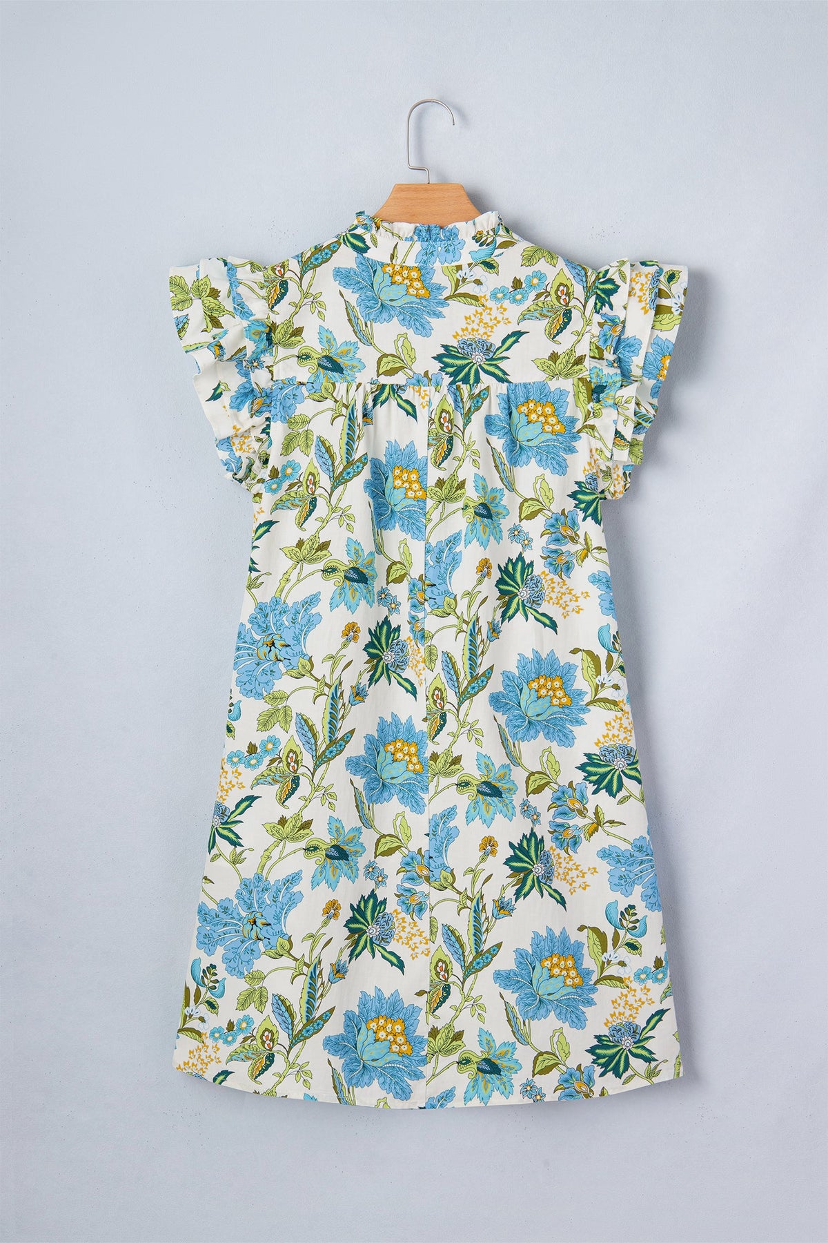 The Meadow Belle Floral Ruffle Mini Dress