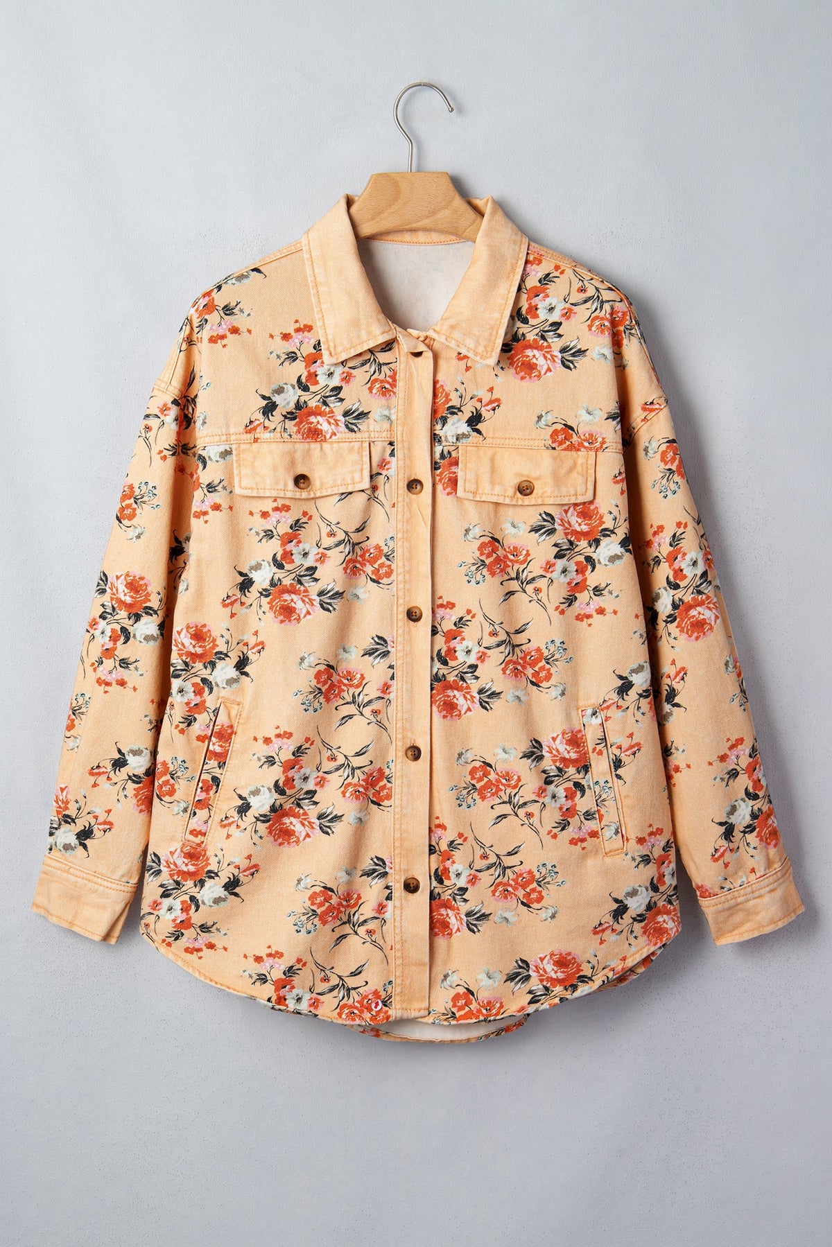 Wildflower Trails Floral Denim Jacket