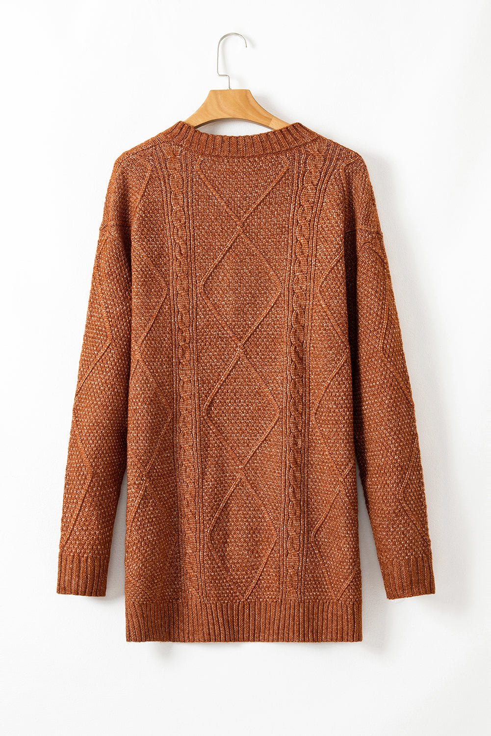 Sagebrush Cable Knit Sweater Dress
