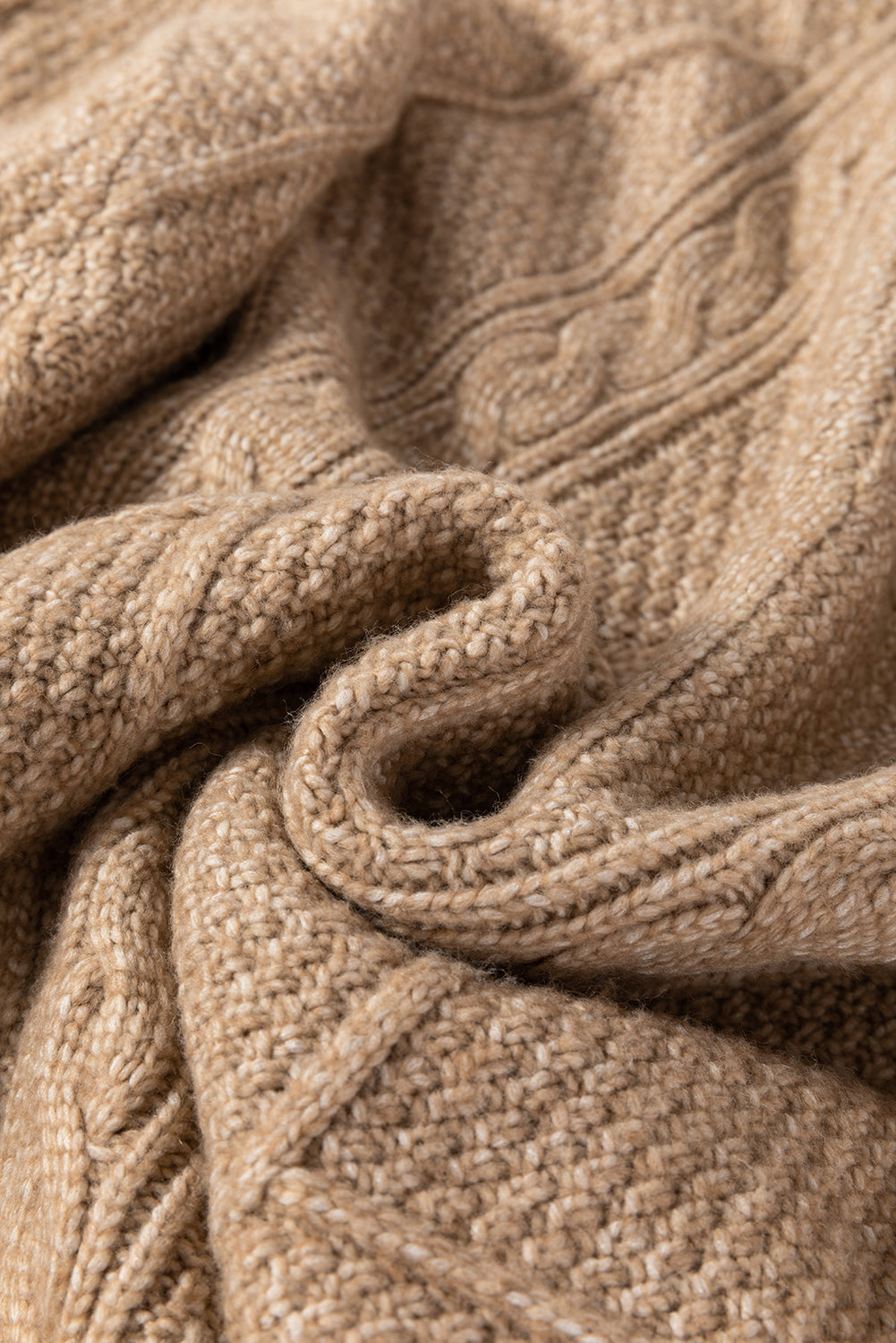 Sagebrush Cable Knit Sweater Dress