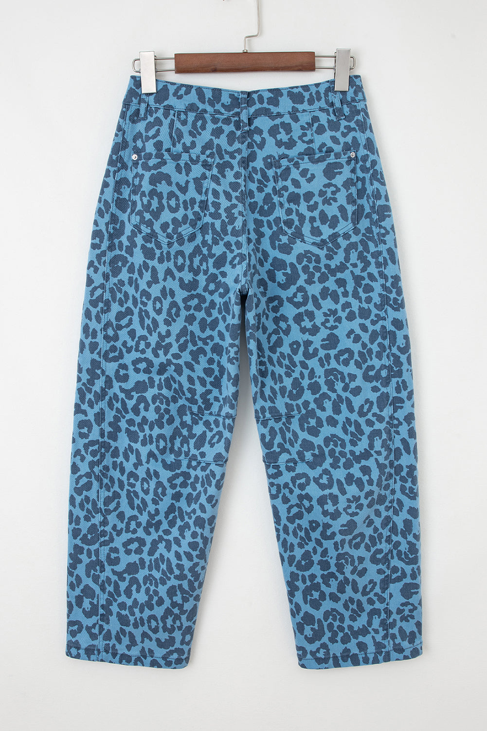 Wild Side Leopard Straight Leg Jeans