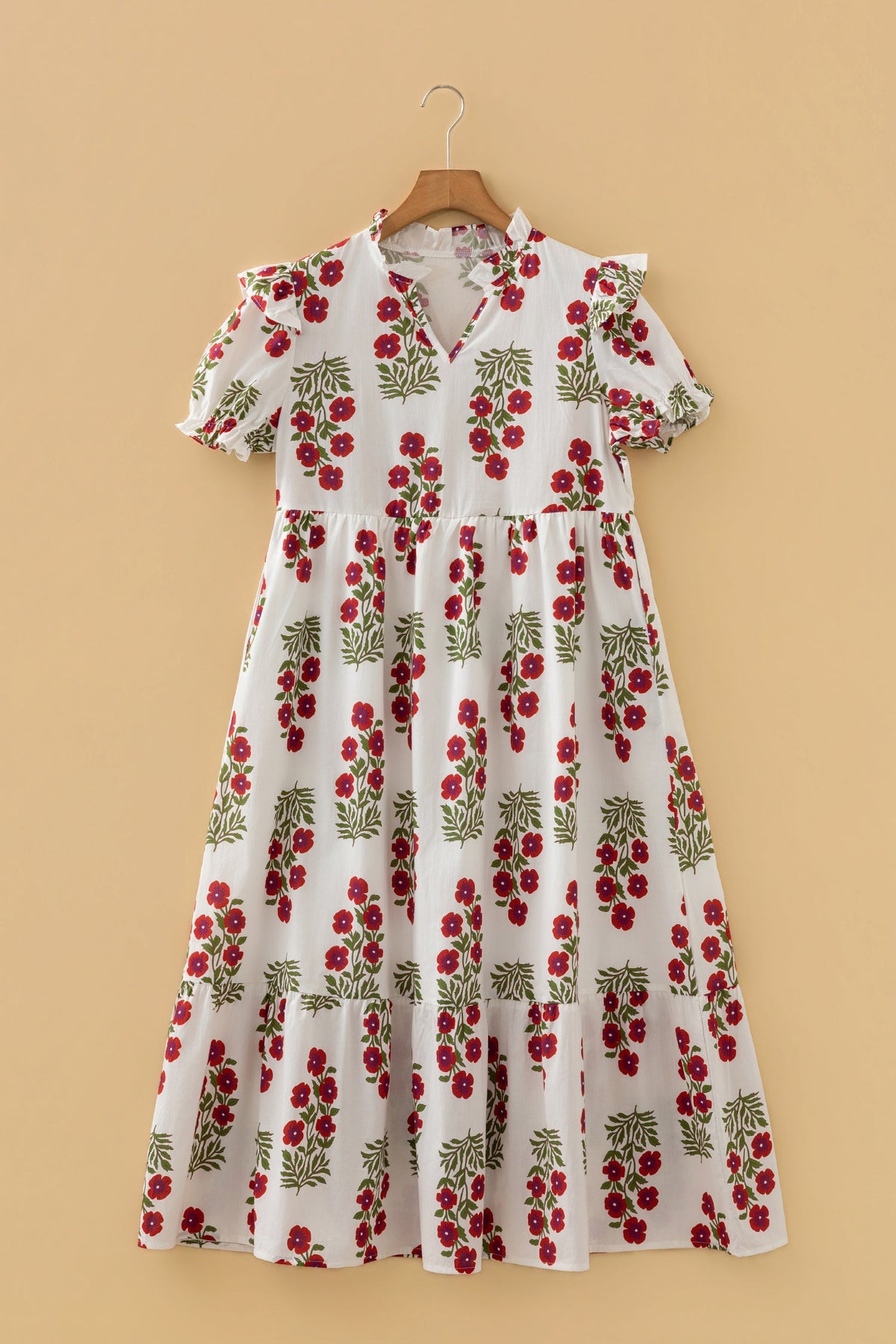 The Prairie Rose Puff Sleeve Mini Dress