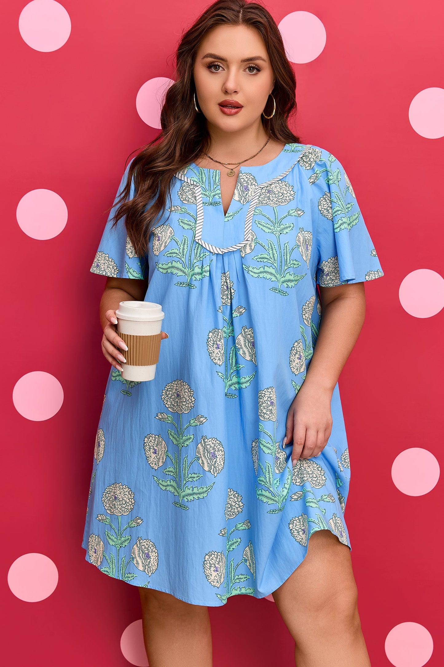 Bluebell Stripe Floral Dress