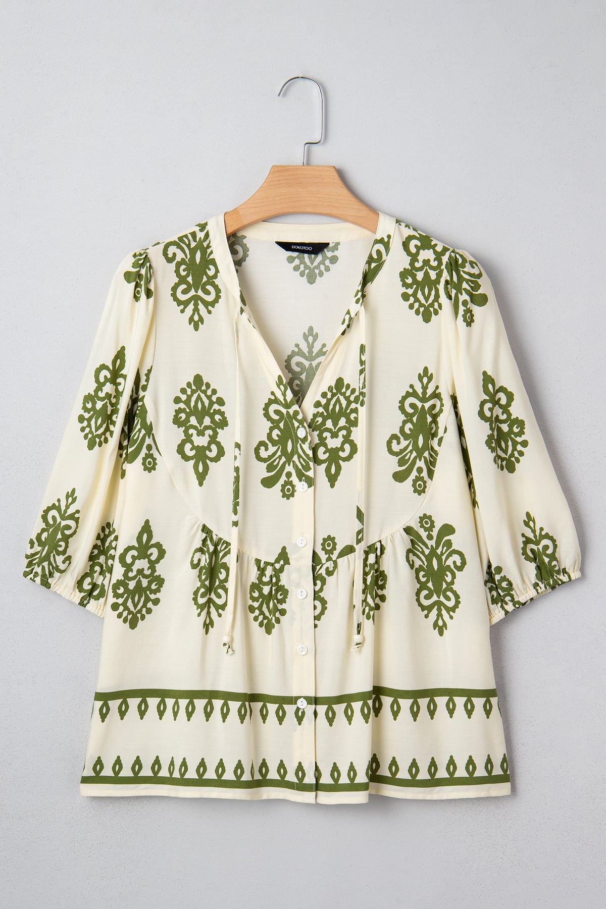 Sagebrush Bloom Puff Sleeve Blouse