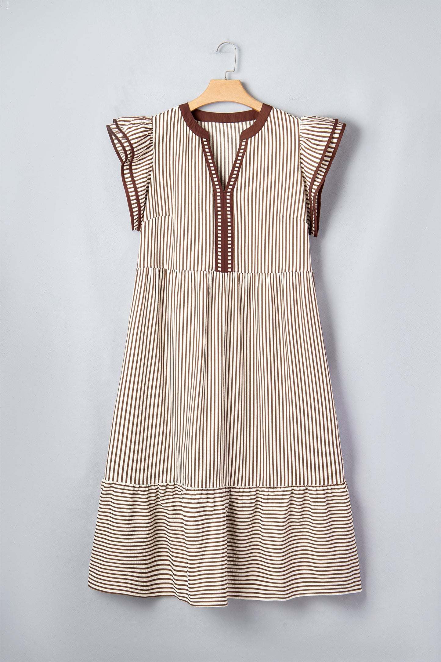 Prairie Grace Striped Maxi Dress