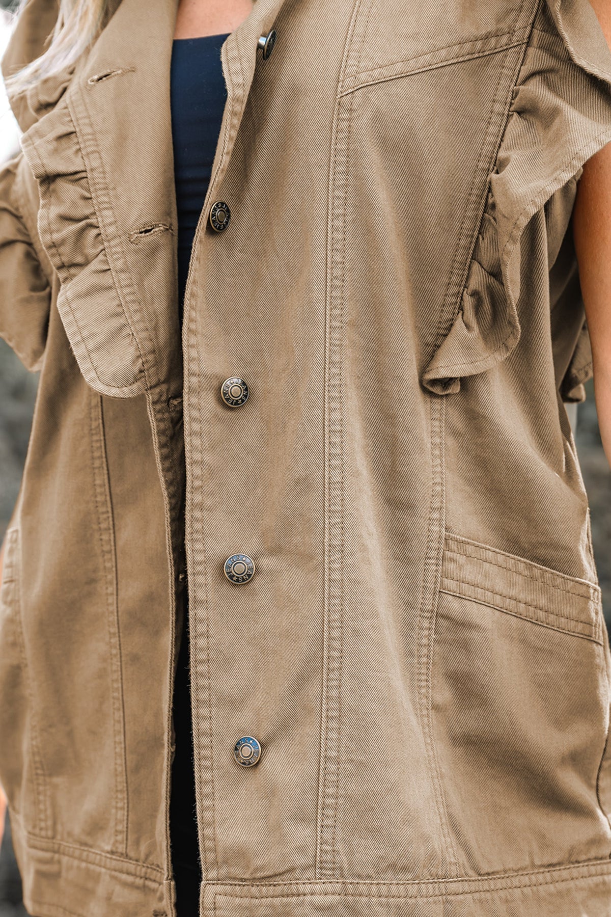 Sagebrush Ruffle Utility Vest
