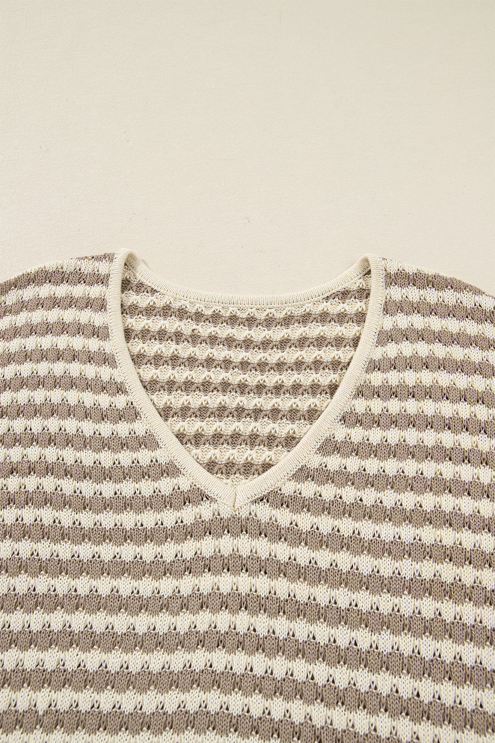 Sagebrush Stripe V-Neck Sweater
