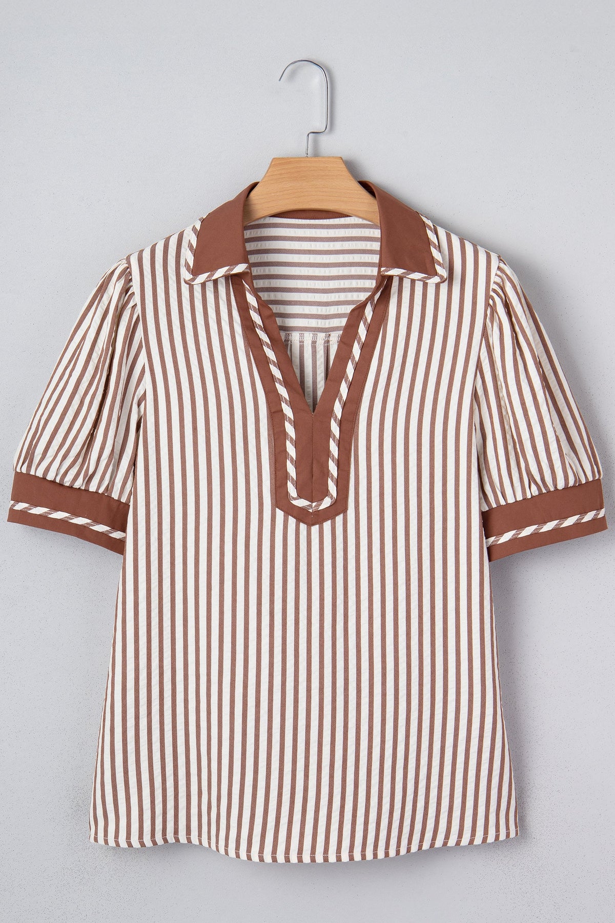 Canyon Stripe Collared Blouse
