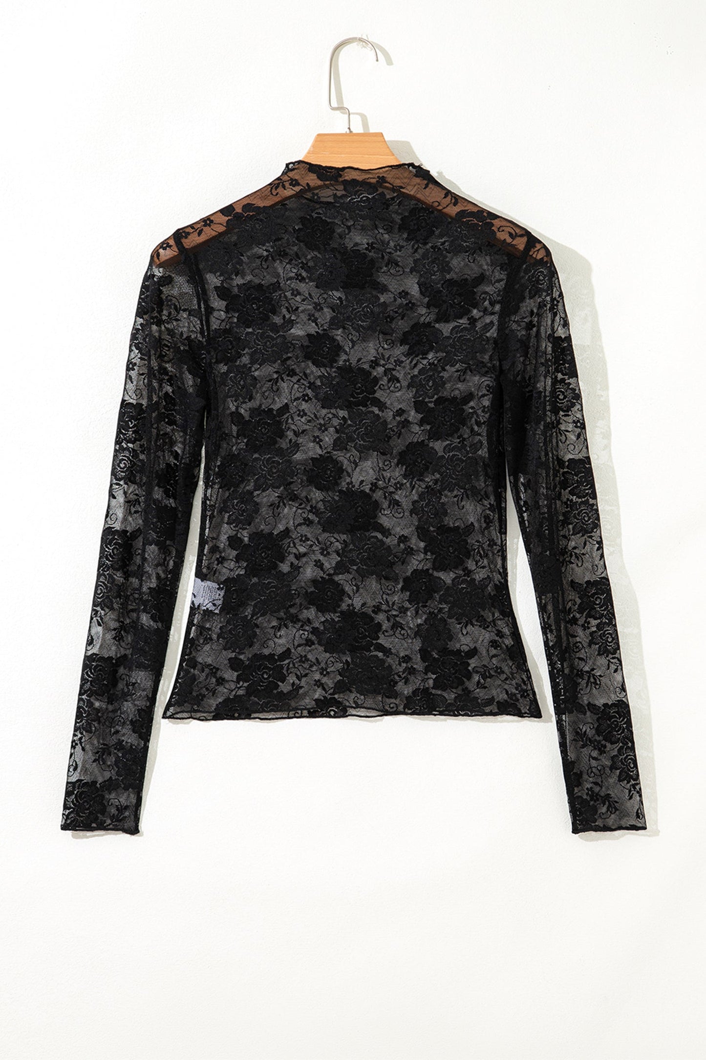 Midnight Lace Mesh Layer Top