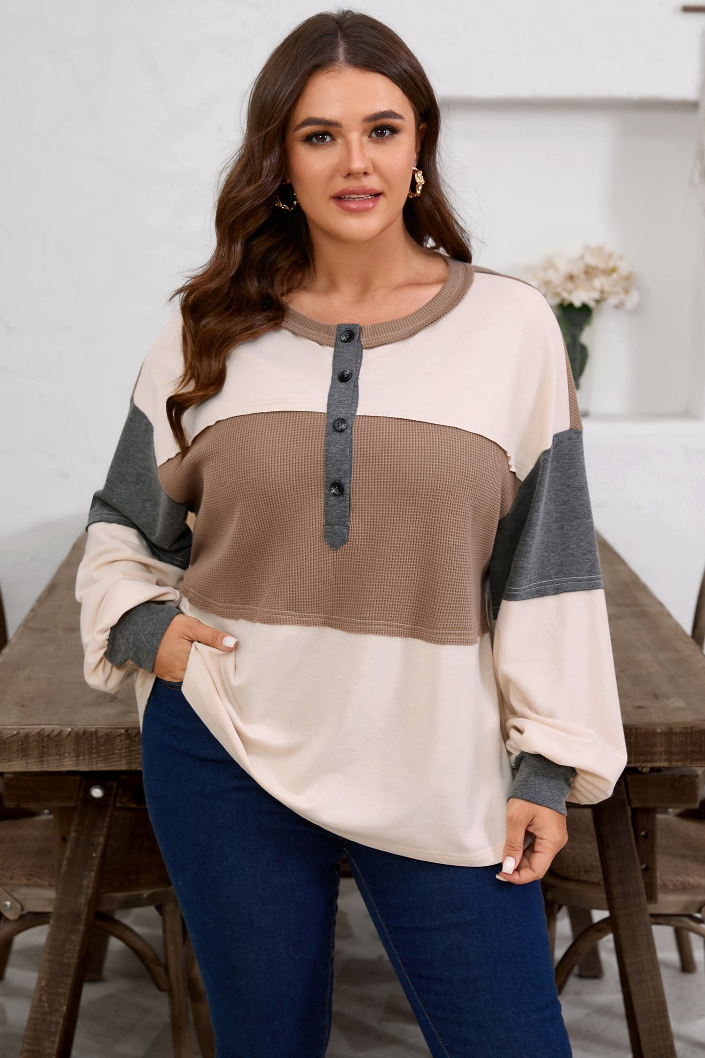 Ranch House Waffle Knit Pullover