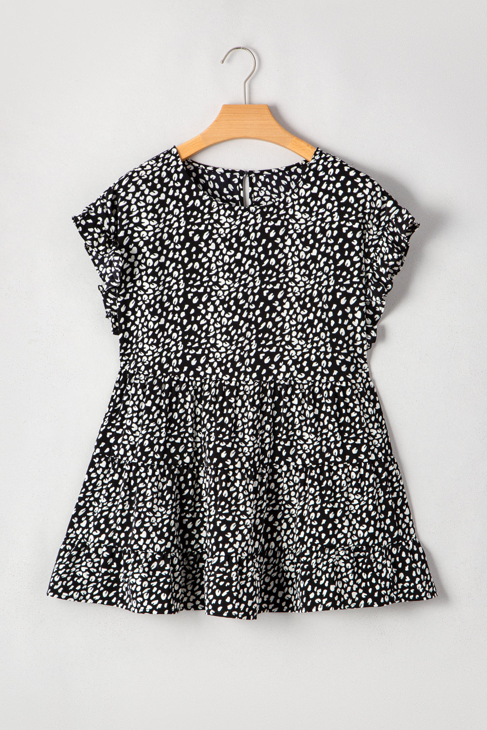 Wild at Heart Leopard Ruffle Blouse