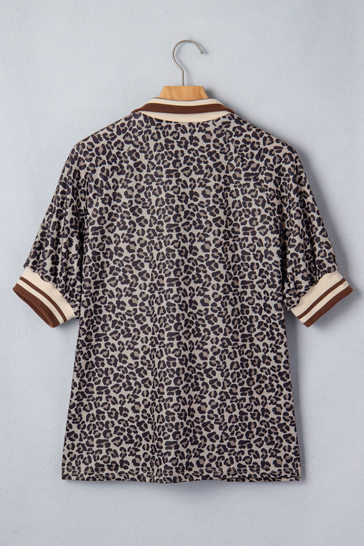 Wild Side Half-Zip Leopard Top