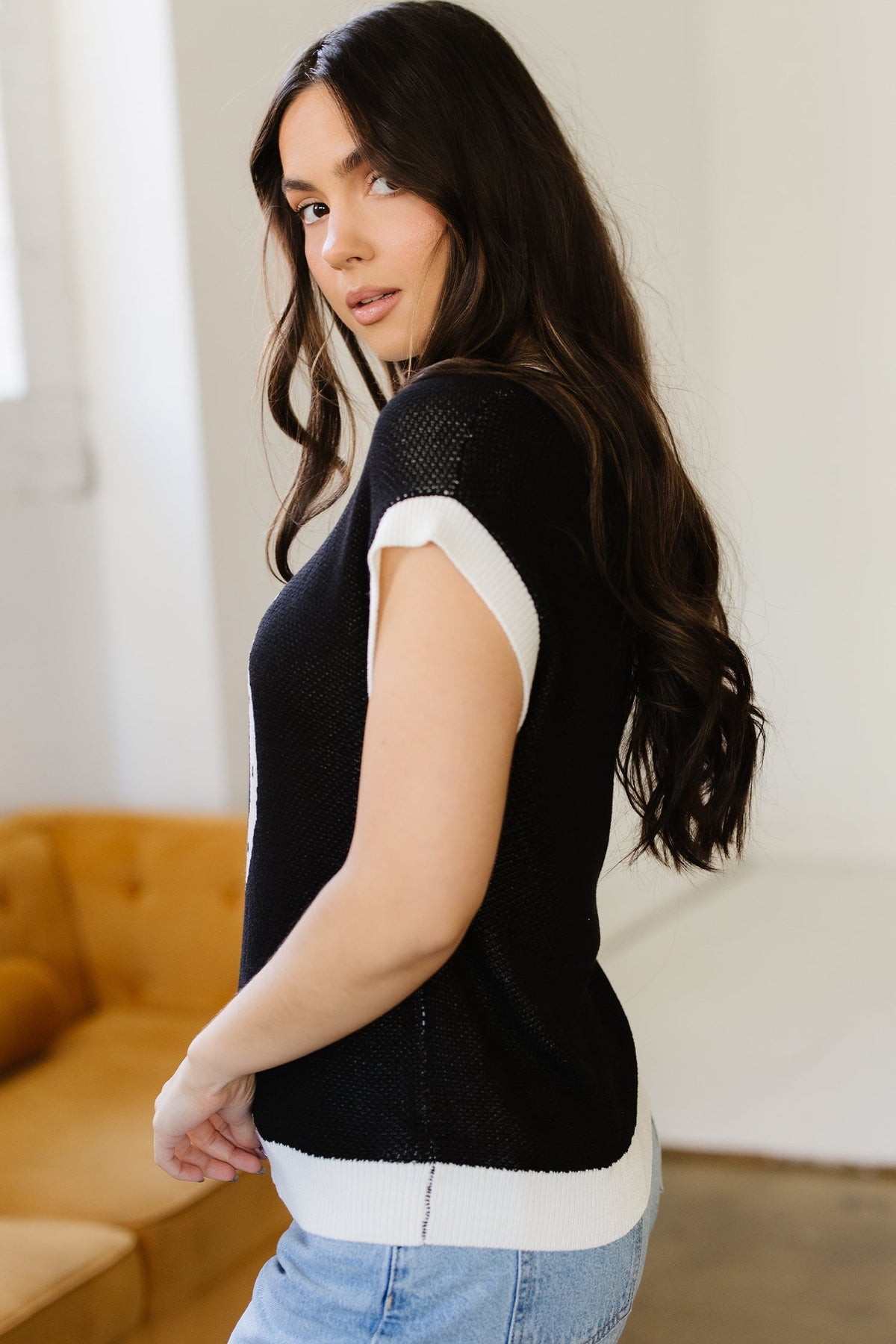 Lucky Horseshoe Knit Top