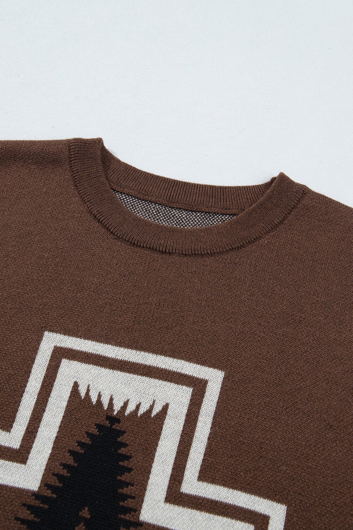 The Desert Mesa Geometric Sweater Top